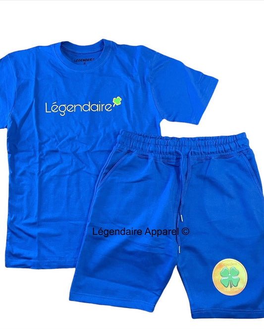 Blue Original Logo Short Set