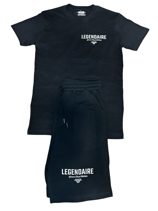 Black Legendaire Short Set